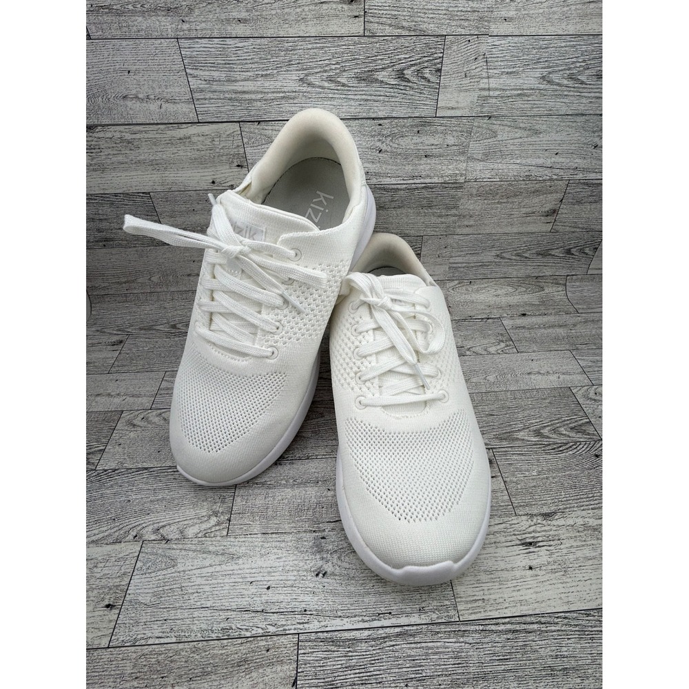 Kizik HandsFree Labs White Sneakers Women's 9 X-Wide Mens 7.5‎ X-Wide